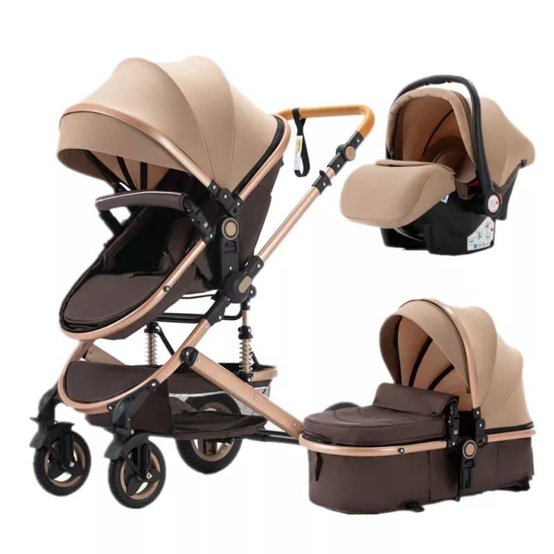 Poussette 3 en 1 – Poussette, Landau et Siège Auto - Coozybee 