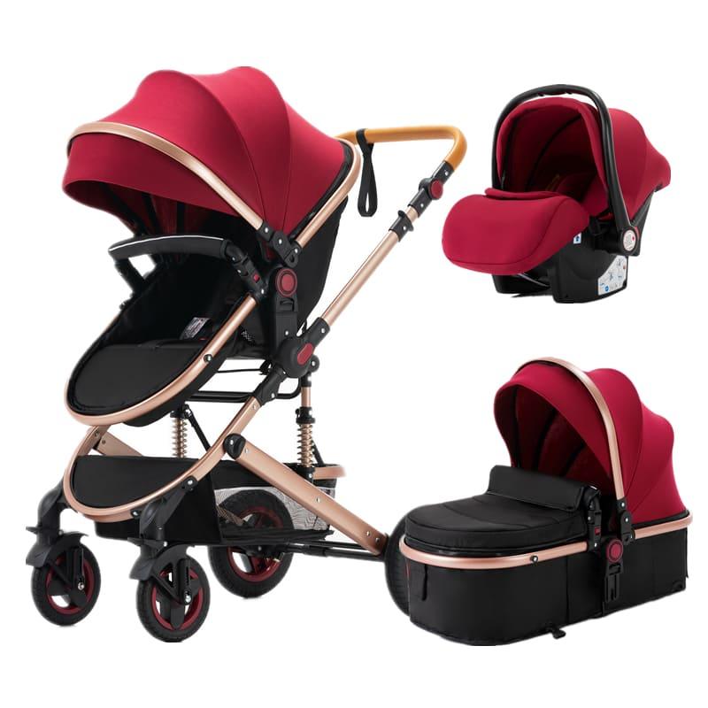 Poussette 3 en 1 – Poussette, Landau et Siège Auto - Coozybee 