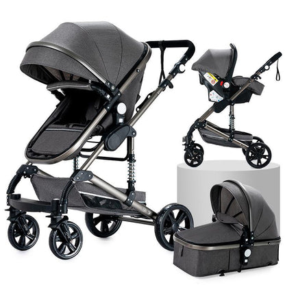 Poussette 3 en 1 – Poussette, Landau et Siège Auto - Coozybee 